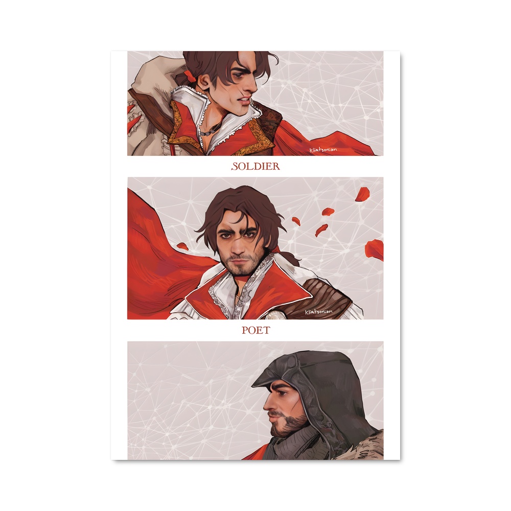 Poster L'Art de l'Assassin – affiche Assassin's Creed